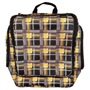 LL Bean 2011 Personal  Organizer Travel‎ Toiletry Bag Plaid Hanging Large NWT